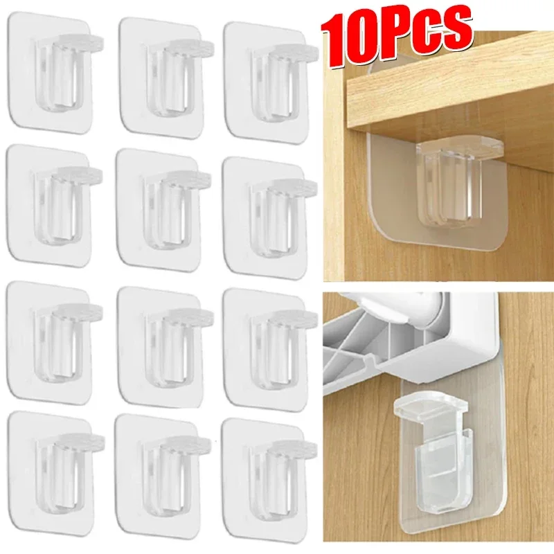 Khung kệ hỗ trợ dính tủ quần áo không đục lỗ lớp phân vùng mạnh cố định