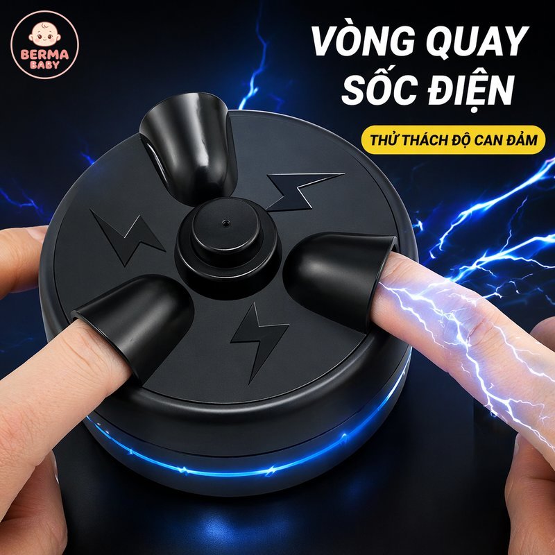 BERMA BABY Bàn xoay game điện giật ngẫu nhiên Trò chơi gia đình roulette ngón tay nhiều người chơi đồ chơi tiệc tùng giải trí