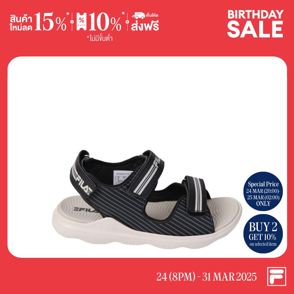 FILA รองเท้าแตะผู้ชาย BRETON รุ่น SDA240101M - BLACK ราคา 645 บาท*ส่งฟรี