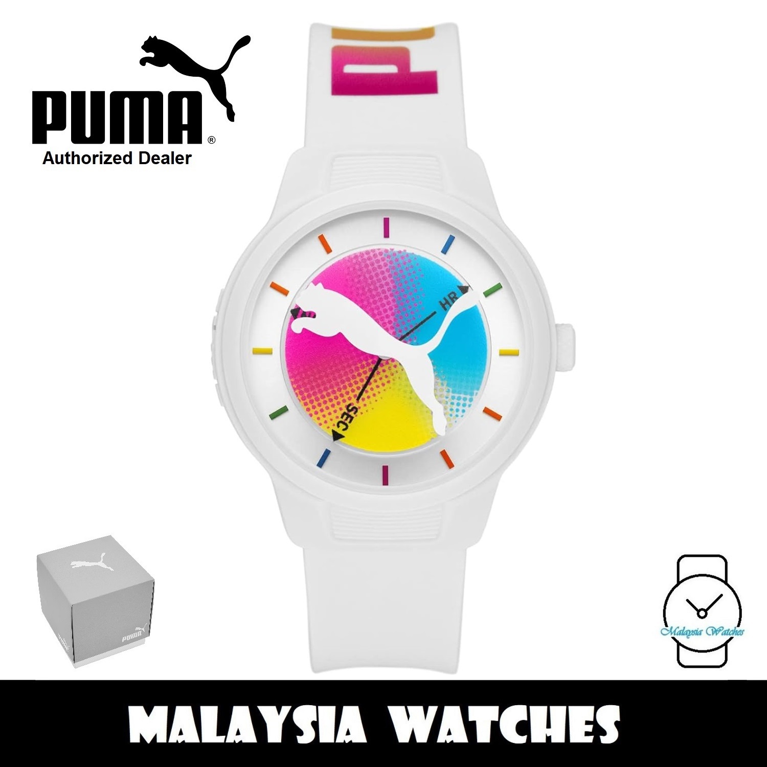 OFFICIAL WARRANTY) Puma P5114 Quartz Street V2 Three-Hand Date