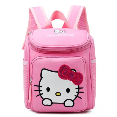 Children Kindergarten Backpack Cartoon Kitty School Bag Suitable For 3-6 Years Old