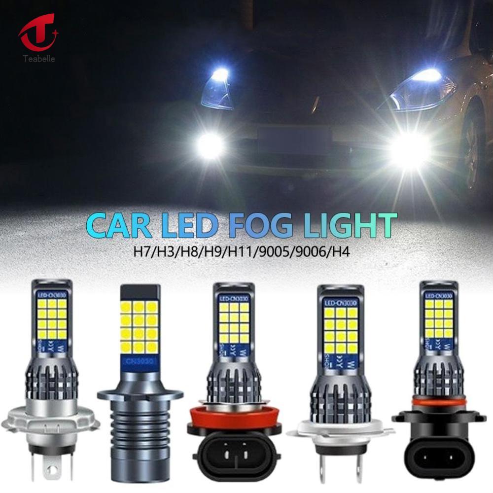 Bóng đèn sương mù đèn LED xe hơi 24SMD 20W Đèn Hợp Kim 12V-24V thay thế siêu sáng Teabelle 1 chiếc H1/H11/H4/9005/9006/h3/H7 đèn phá sương mù