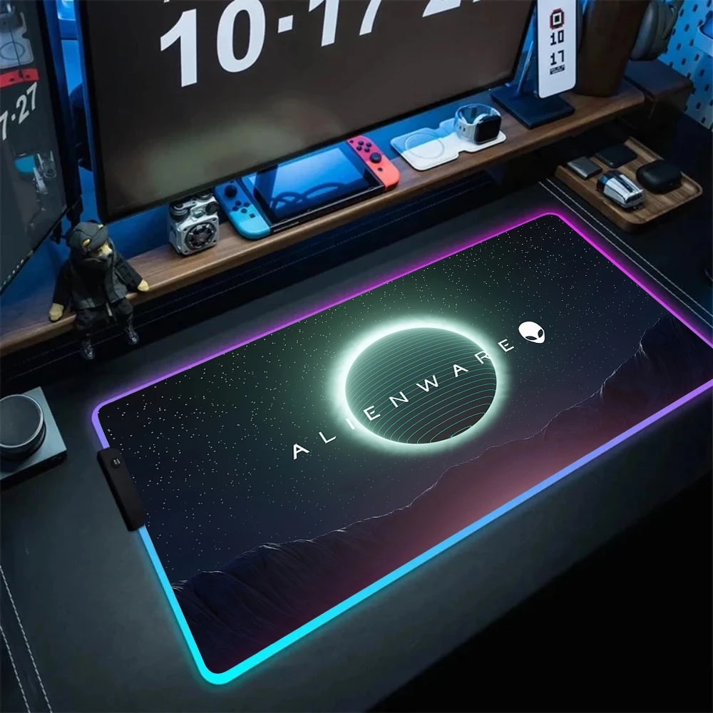 Lớn Alienware Backlit Mouse Pad RGB Gaming Mouse Pad Varmilo Gaming Console Phụ kiện PC Gaming Console Tủ Mausepad Chuột Bàn phím Xxl