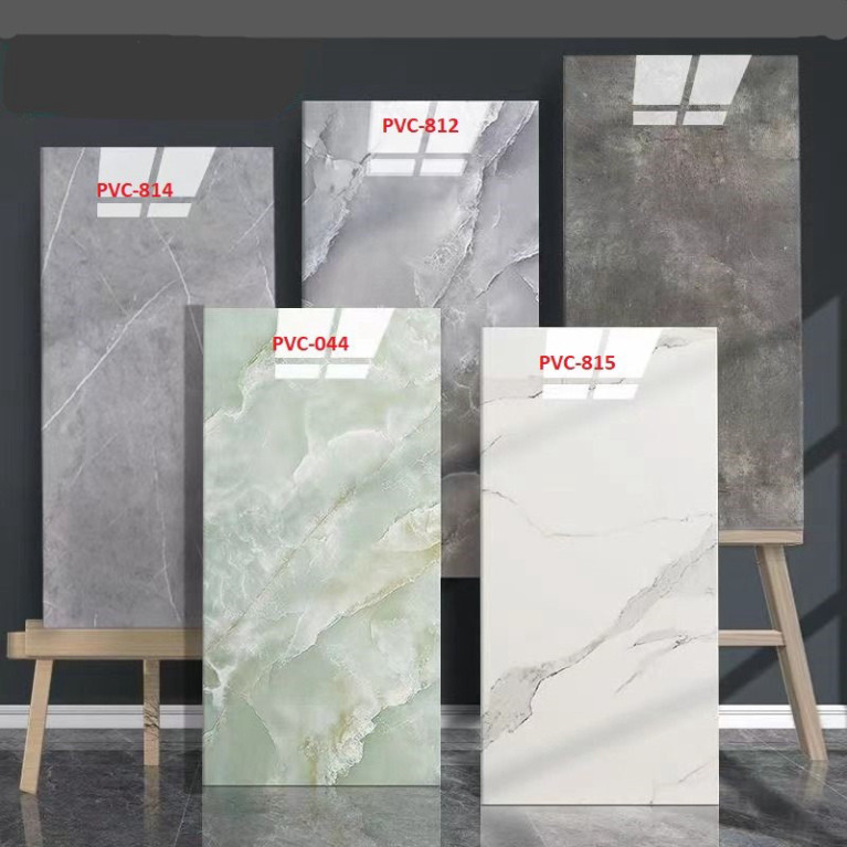 freeship COMBO 100 tấm miếng dán tường phủ nhựa PVC 3D kích tấc 60x30cm tráng nhôm mặt sau xốp dán ốp tường pvc