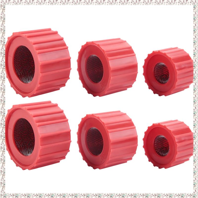 6 Pieces Copper Pipe Cleaners, Handy Sized Plumber, Tube Cleaning Brush for Copper, Copper Pipe Cleaner (3 Sizes)