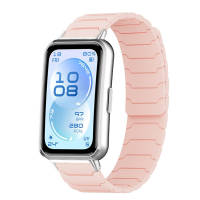 Magnetic Rubber Band Loop Strap for Huawei Band 11 / 11 Pro Replacement Silicone Wristband Adjustable Belt Bracelet Accessories for Tali Jam Tangan Smartwatch Huawei Band 11 Pro