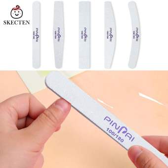 Skecten Chuyên nghiệp giũa móng 100/180 giấy nhám giũa móng giũa móng đánh bóng tập tin móng tay Mài