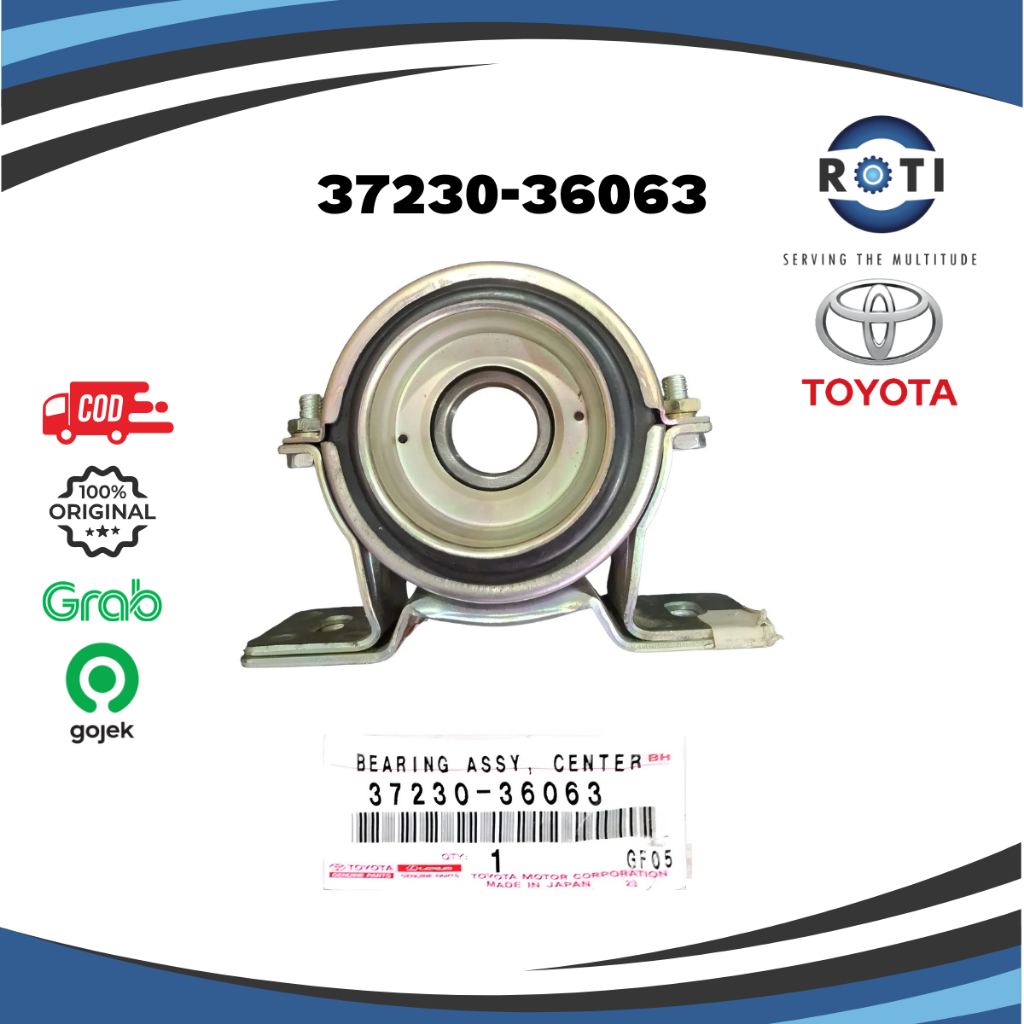 CENTER BEARING ASSY DYNA SAURUS WU 340LT TOYOTA 37230-36063 ORIGINAL Harga 1,293,900 rupiah*Gratis Ongkir