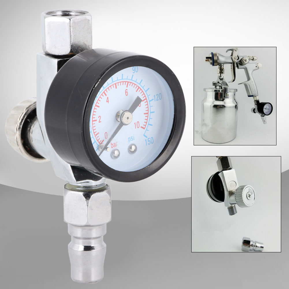 Điều chỉnh không khí van điều chỉnh với Kính Đo điều chỉnh được kích cỡ nhỏ súng phun Bộ điều hòa không khí với đồng hồ đo áp suất cơ hoành kiểm soát sơn tự động