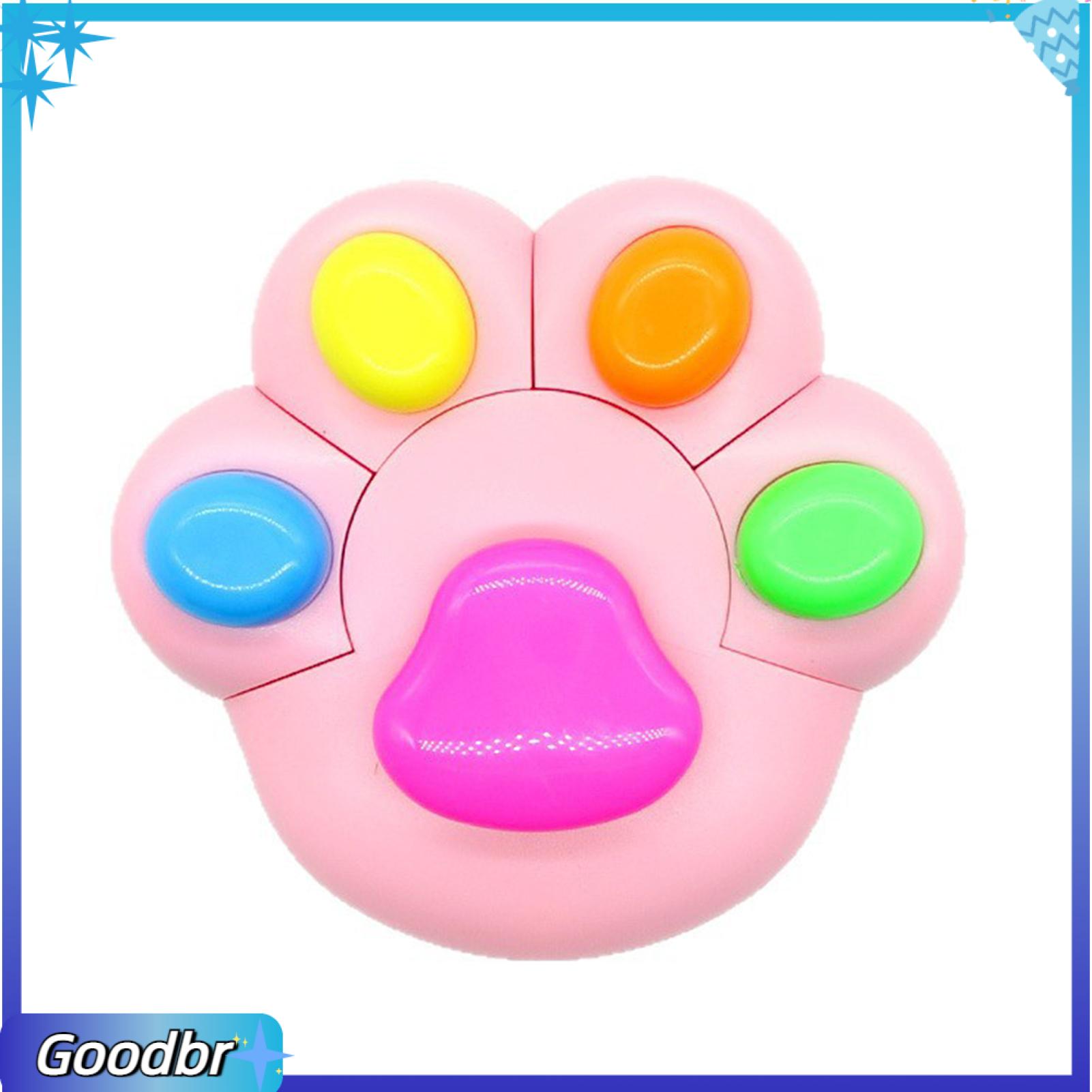 Goodbro huỳnh quang sáng bút đầy màu sắc Highlighter chân mèo Highlighter Set-Thú hình dễ thương Bút Đánh Dấu cho lưu ý chụp nhật ký kinh thánh nghiên cứu trường học văn phòng Nguồn cung cấp món quà hoàn hảo cho sinh viên