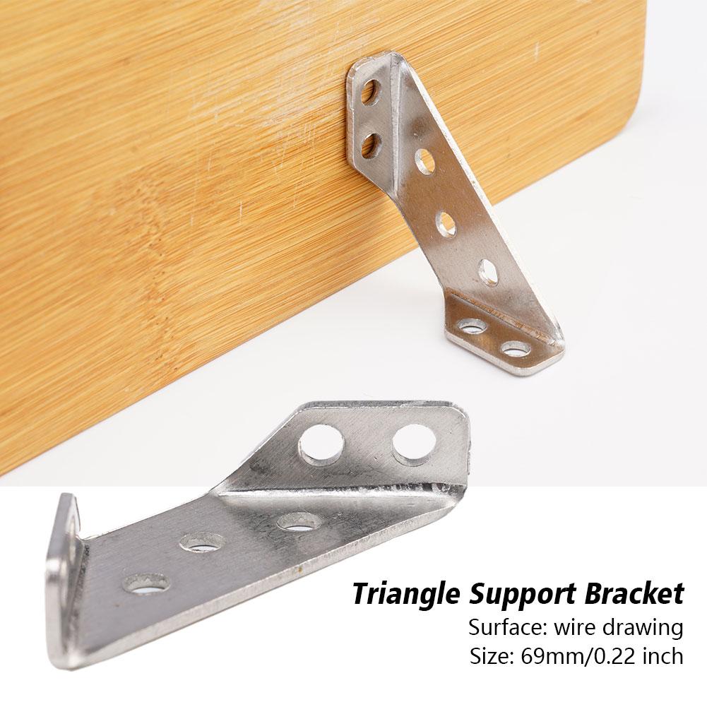 Stainless Steel Triangle Support Frame/Universal Furniture Connector/Corner Bracket Corner For Bedroom H4K2