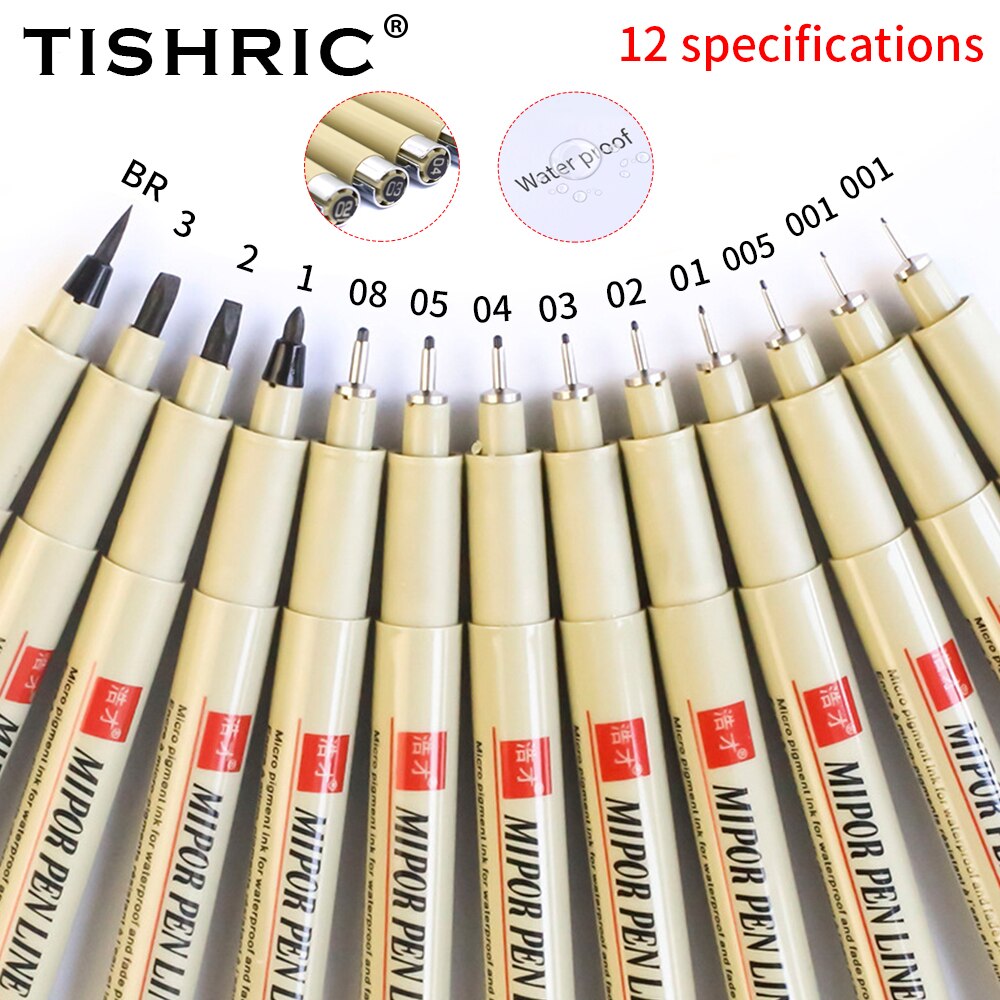 SAKURA PIGMA Micron Pens Needle Tip 003 005 01 02 03 04 05 08 Brush Fine  Liner Sketching Drawing Markers Japanese Stationery