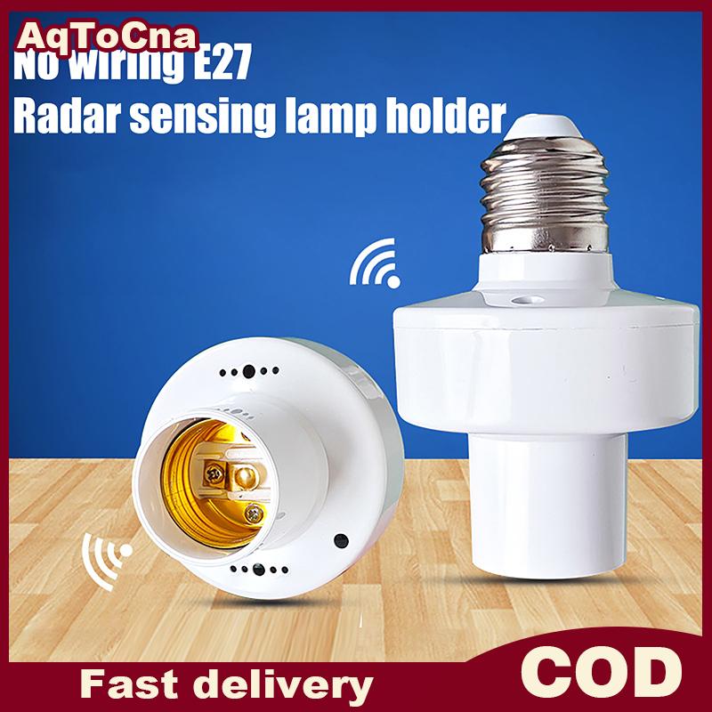 AqToCna Led giữ đèn PIR cảm biến chuyển động E27 cho bóng đèn LED tự động cơ thể con người giữ đèn thông minh cuộc sống thông minh cho phòng khách gia đình