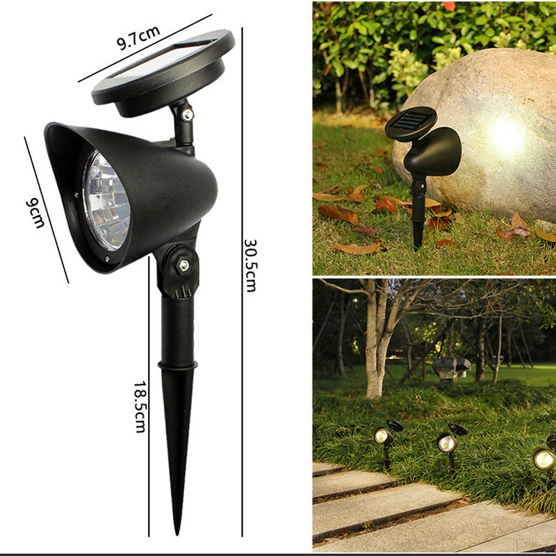 Keranixy Raya Decoration Solar Light Outdoor Waterproof Spotlight Garden Landscape LED Lawn Pathway Lamp Solar Spotlight