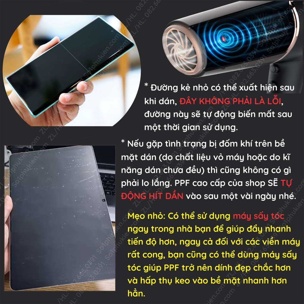 Dán PPF LG Velvet 5G loại trong, nhám dành cho màn hình, mặt lưng, full viền