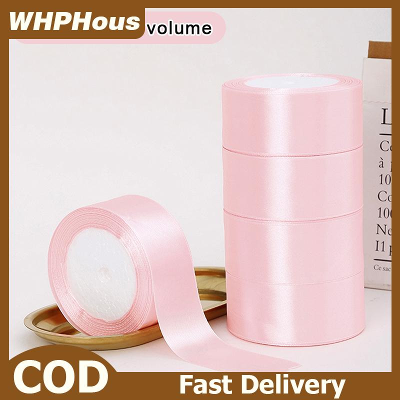 WHPHous Ruy-băng lụa nhiều màu 4 cm ruy-băng polyester một mặt ruy-băng đóng gói quà tặng phụ kiện nơ ruy-băng