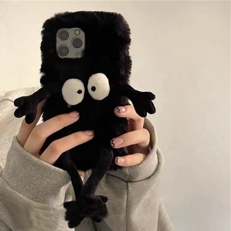 【 5AceShop 】 Plush Briquettes TPU Phone Case For iPhone 16 Pro Max/iPhone 16 Plus/iPhone 15 Pro Max/iPhone 15 Plus/iPhone 14 Plus/iPhone 14 Pro/iPhone 14 Pro Max/iPhone 13 Pro Max/iPhone 13 mini/iPhone 12/iPhone 12 Pro Max/iPhone 12 mini