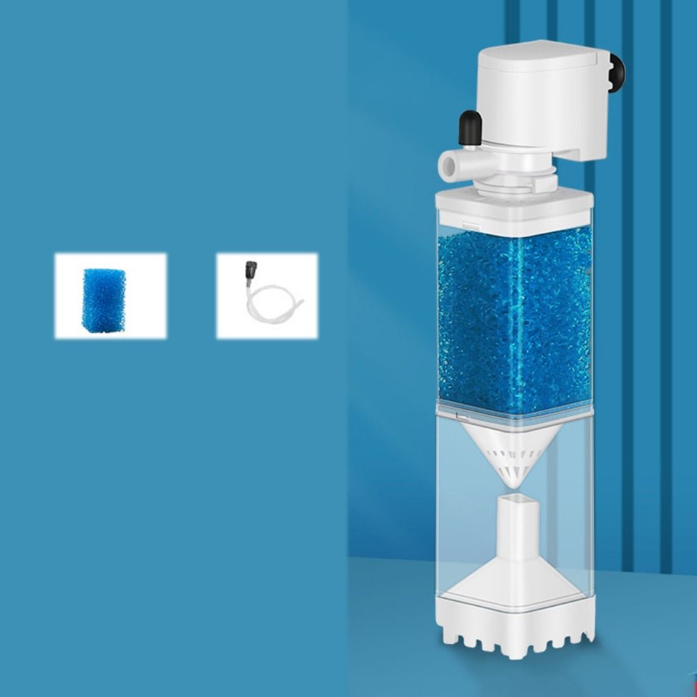 POXIA Tắt tiếng Bộ lọc chìm bể cá Có thể tháo rời Nhựa Lọc nước Bộ sưu tập phân cá Bộ lọc tích hợp Bộ lọc phân cá Cho bể cá - 2