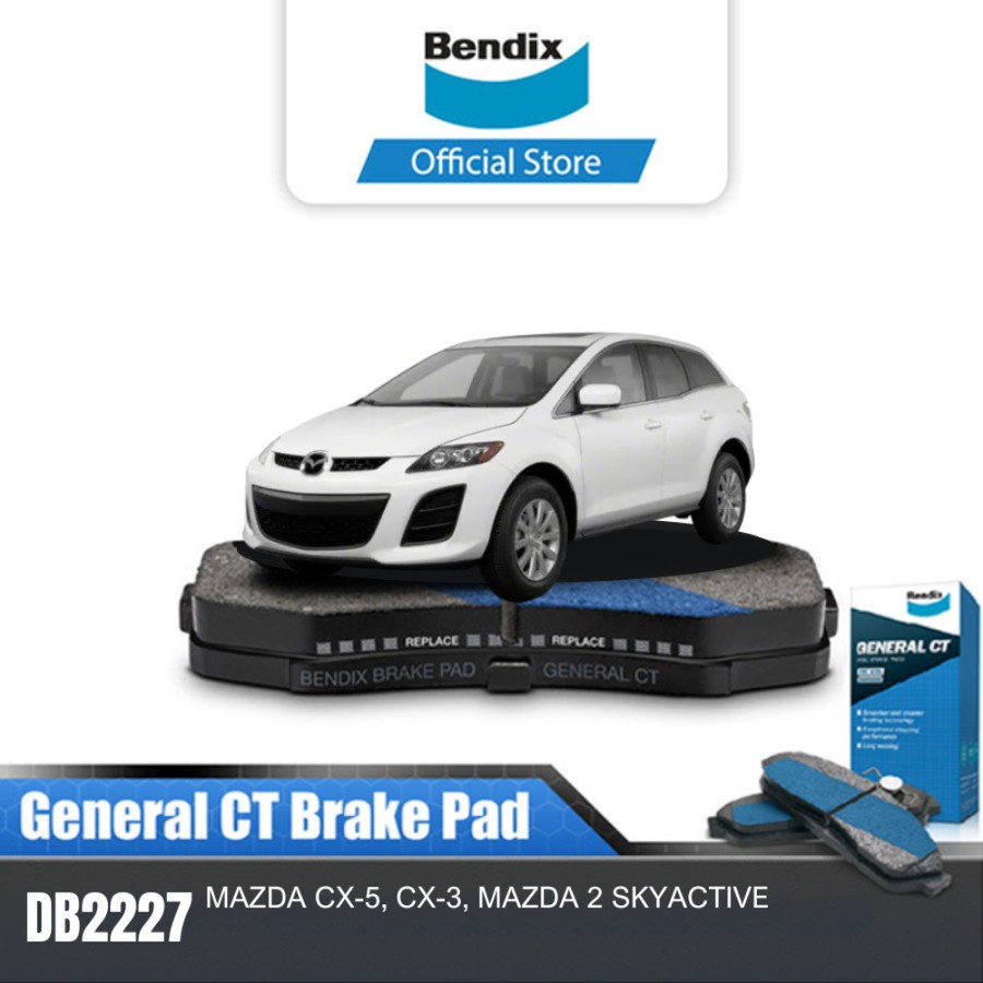 Bendix Kampas Rem Belakang Brake Pad Mobil Mazda CX-3 - DB2227GCT Giá 541,900 Đồng*Miễn phí vận chuyển