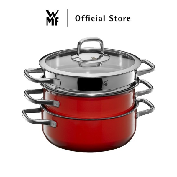 WMF Fusiontec Compact Red Pot Set, 3-Pieces 0515625290 Singapore