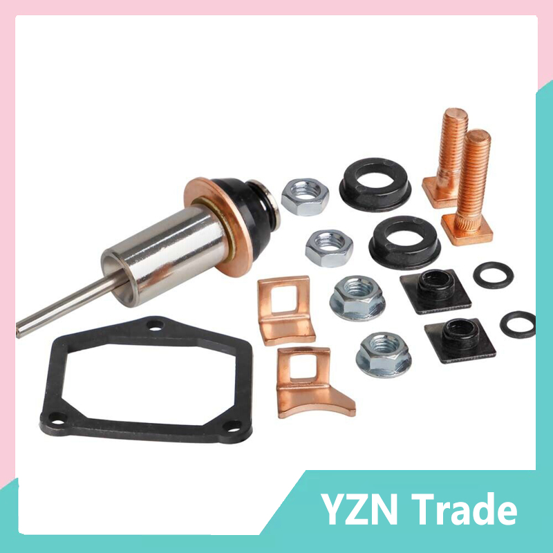 YZN ready stock Starter Solenoid Repair Rebuild Kit Plunger Contacts Set