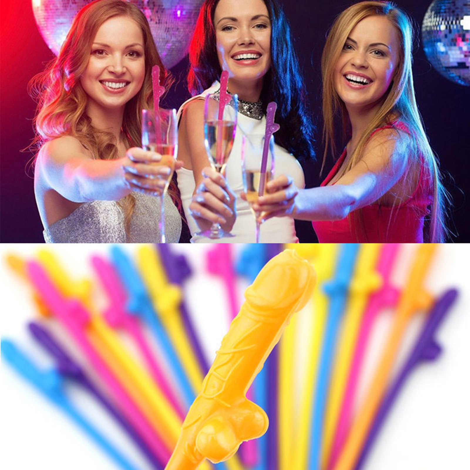 Universal Straws Tumbler Straws 20pcs Fun Novelty Party Straws Unique Shape Bpa Free Smooth Edge Bar Accessories