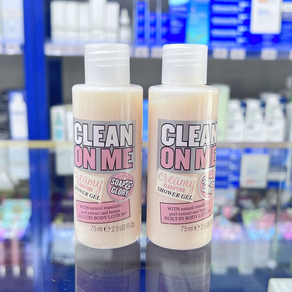 [Mini] Sữa Tắm Soap & Glory Clean On Me Creamy Clarifying Shower Gel 75 ML - SẢN PHẨM CỰC KÌ CHẤT LƯỢNG, ĐẢM BẢO SỬ DỤNG ƯNG Ý, ĐƯỢC ƯA THÍCH TRÊN THỊ TRƯỜNG HIỆN NAY, ỦNG HỘ SHOP NHÉ