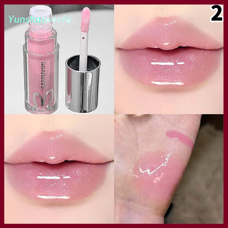 yunshataoxf Cappuvini long lanh môi men lâu dài ánh sáng lung linh gương nước son bóng không thấm nước thạch Plumping son môi tạo nên dưỡng ẩm môi tint - 3