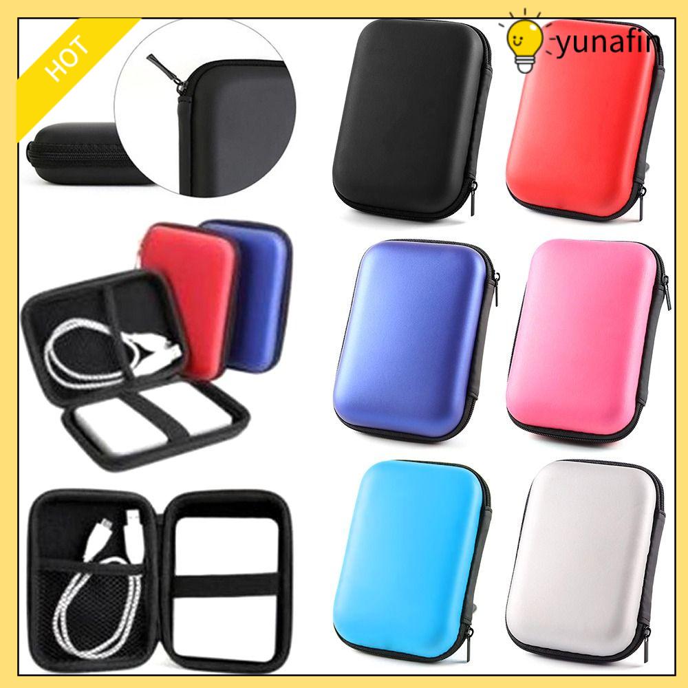 YUNAFIN Di động Hộp đựng thẻ nhớ Túi đựng Vỏ ổ đĩa cứng Hộp đựng Túi đựng tai nghe Hộp SSD gắn ngoài 2.5"