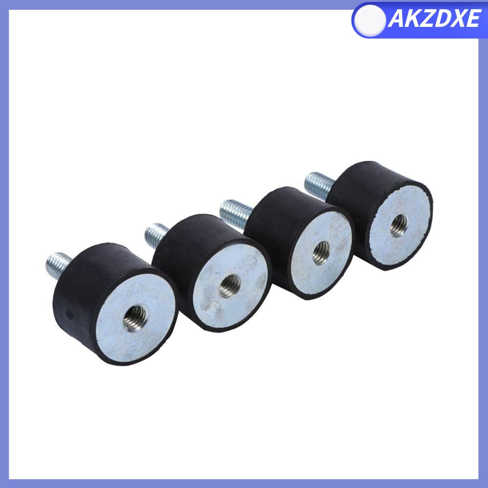 AKZDXE 4 PCS Đinh tán có ren Giá đỡ cao su M8 Hình trụ Bộ giảm xóc Công suất cao Chống rung Khối im lặng Ô tô