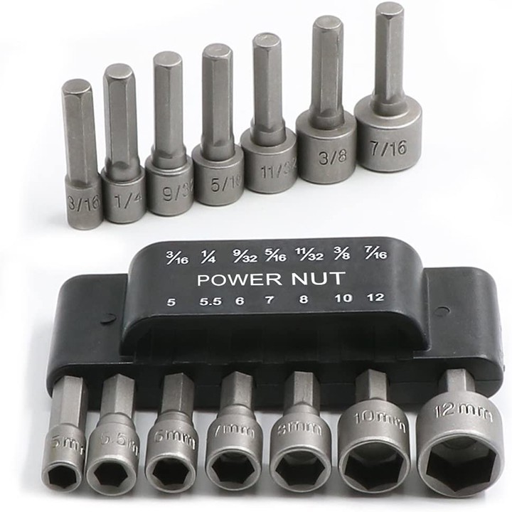 Đầu chụp, đầu bắn bulong bộ 9, 14 đầu chui lục giác T12