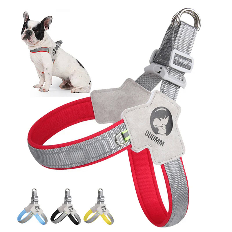 Yên Chó Khai Thác Phản Quang Pháp Bulldog Vật Nuôi Khai Thác Vest Cho Nhỏ Lớn Chó Có Thể Điều Chỉnh Thoáng Khí Ngực Dây Đeo Nguồn Cung Cấp