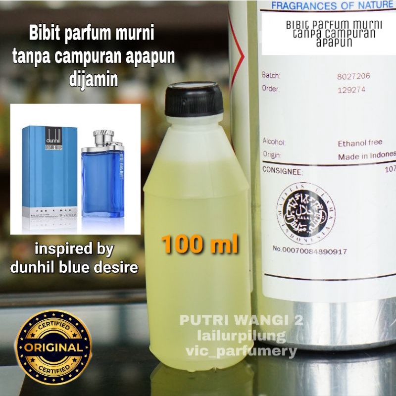 Bibit Parfum Aroma Parfum Refill Dunhill Blue Bibit Parfum Blue De