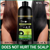 Organic Black/Brown Hair Dye Shampoo - 5 Minute Formula