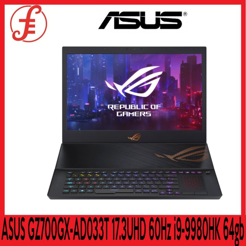 ASUS GZ700GX-AD033T ROG MOTHERSHIP GZ700GX-AD033T 17.3 UHD 60Hz / i9-9980HK / 2.4GHz / 64GB DDR4 / NVIDIA GeForce RTX 2080 FREE GAMING HEADSET WITH MIC WHILE STOCKS LAST (GZ700GX-AD033T)