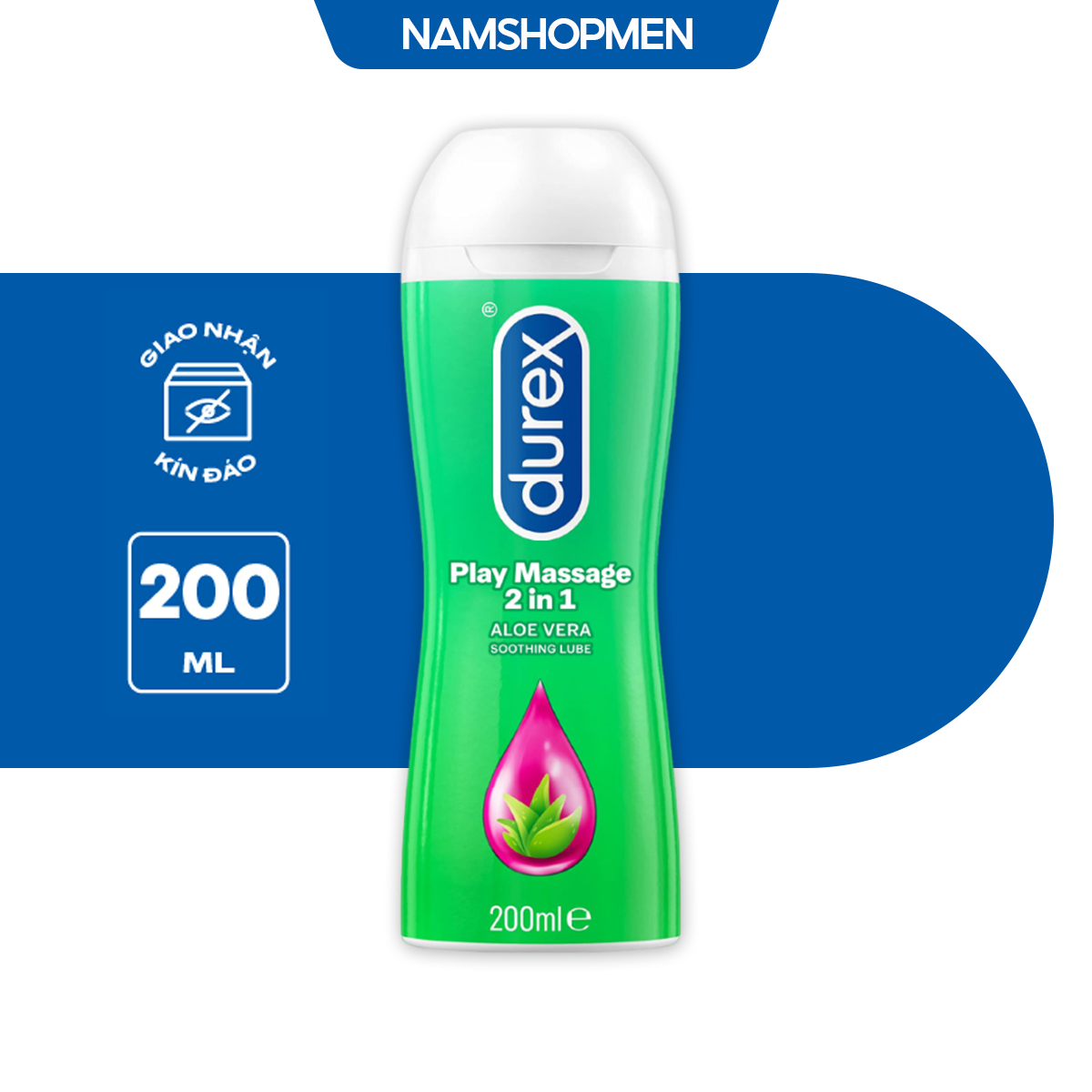 Gel bôi trơn Durex Play Massage gốc nước 200ml/chai - NAMSHOPMEN