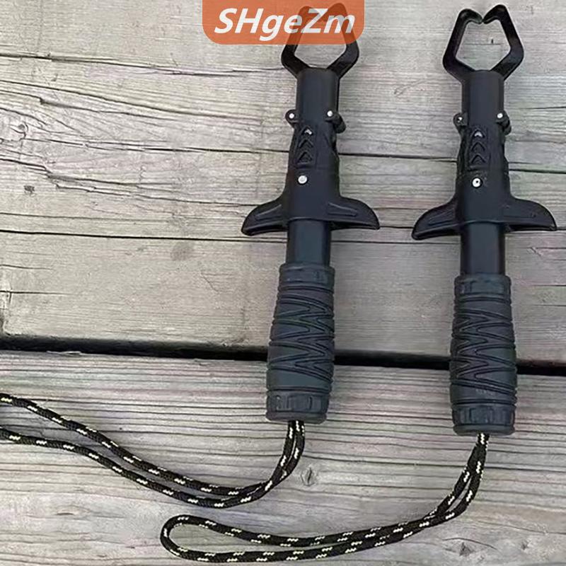 [COD] SHgeZm Câu Cá Gripper Lip grippers cá Grabber công cụ môi kẹp với trọng lượng quy mô chống gỉ cho người mới bắt đầu câu cá những người đam mê