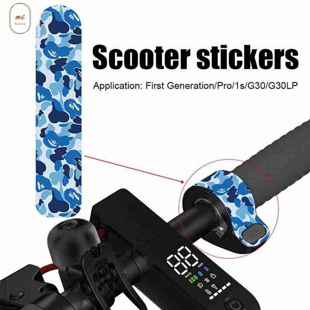 YULANNIA Đối với xe tay ga Xiaomi M365 Phụ kiện xe tay ga Xe điện Hình dán xe tay ga Nhãn dán bảo vệ Bộ phận xe tay ga Hình dán ngón tay tay ga xe tay ga