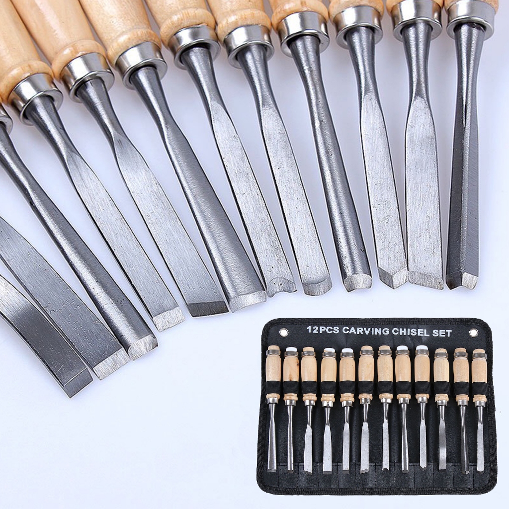 Đục gỗ, đục gỗ cầm tay đa năng 12 món t45