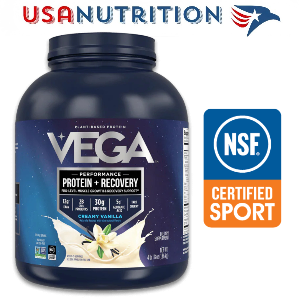 Đạm thực vật Vega Plant Protein + Recovery chứng nhận NSF Sport : 4lb 1.9kg