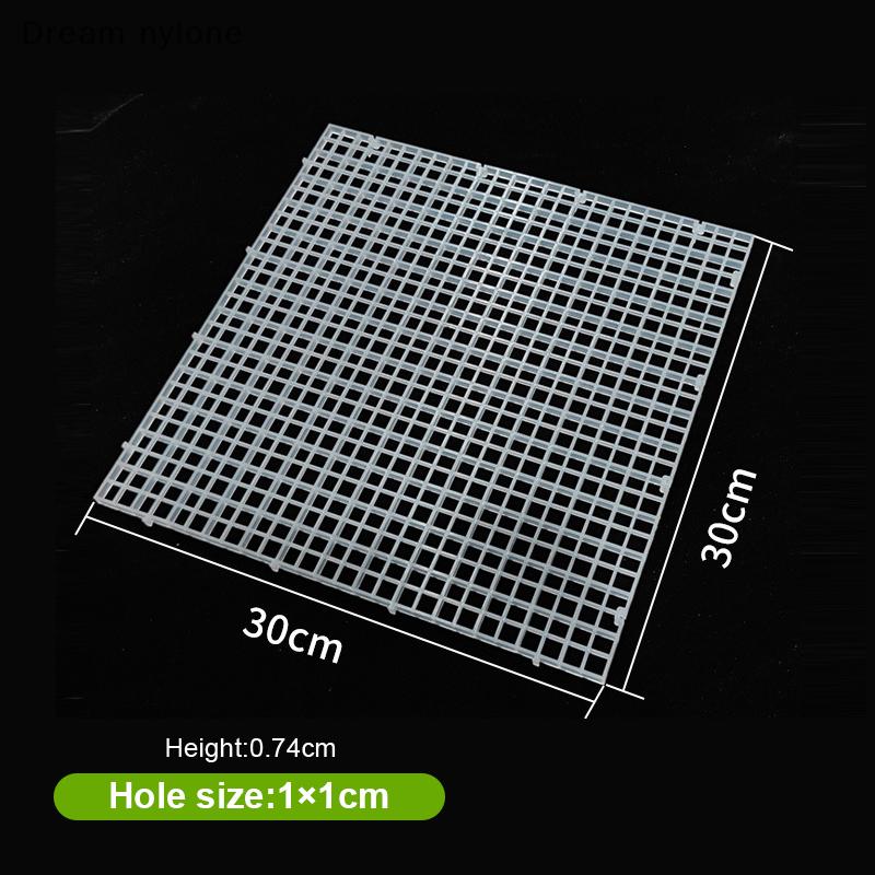 Dream nylone Có thể tháo rời spliceable Fish Tank cô lập tấm trên bìa Net dưới bộ lọc khung lưới dưới tấm lọc chia tấm - 6