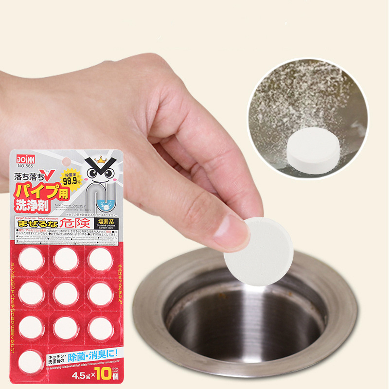 Vỉ 10 Viên Thông Tắc Cống, Bồn Cầu Cực Manh (4.5gr/viên) - Viên Thông Bồn Cực Mạnh