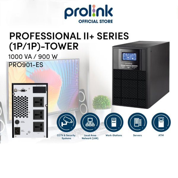 Bảng giá Bộ Lưu Điện UPS Online Prolink PRO901ES (1000VA/900W) Phong Vũ