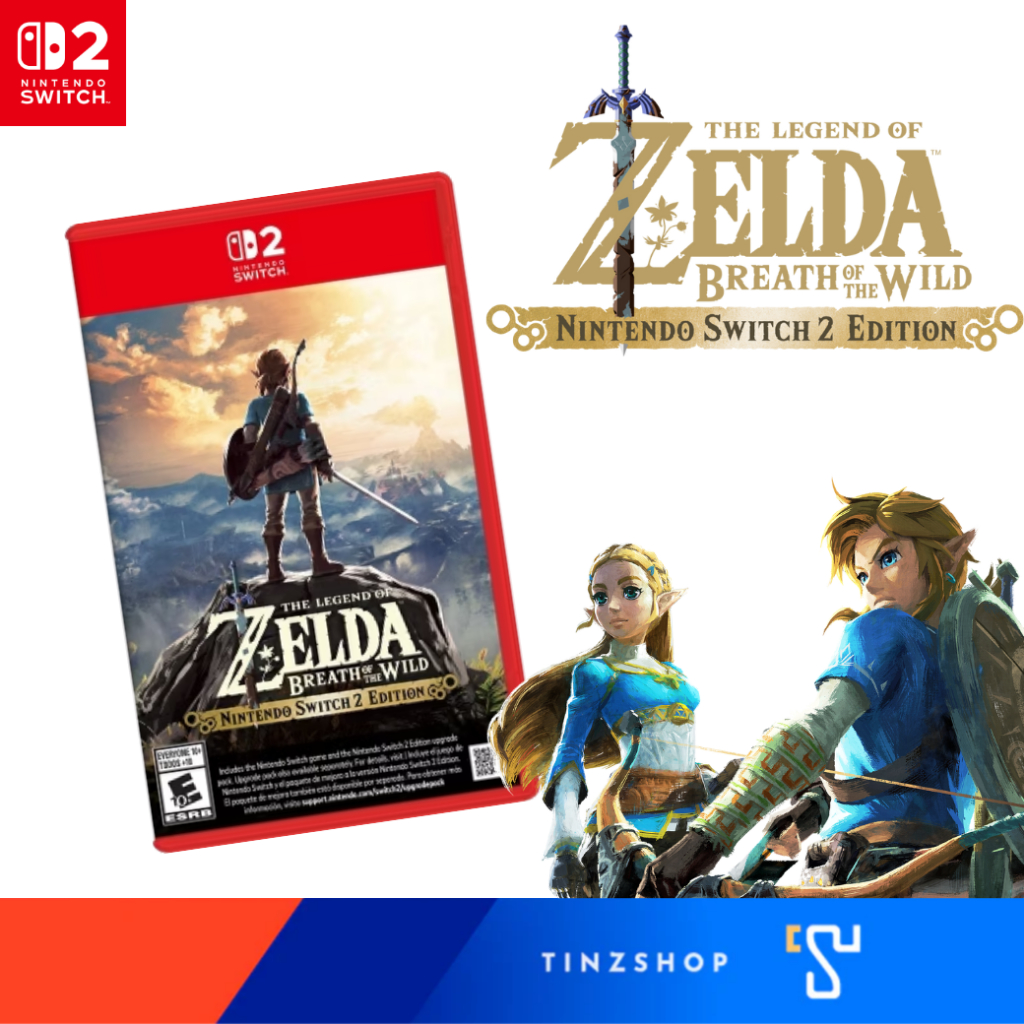 [Switch2] Tinzshop Nintendo Switch 2 Game THE LEGEND OF ZELDA: BREATH OF THE WILD Edition Zone Asia / English ราคา  2,189 บาท*ส่งฟรี