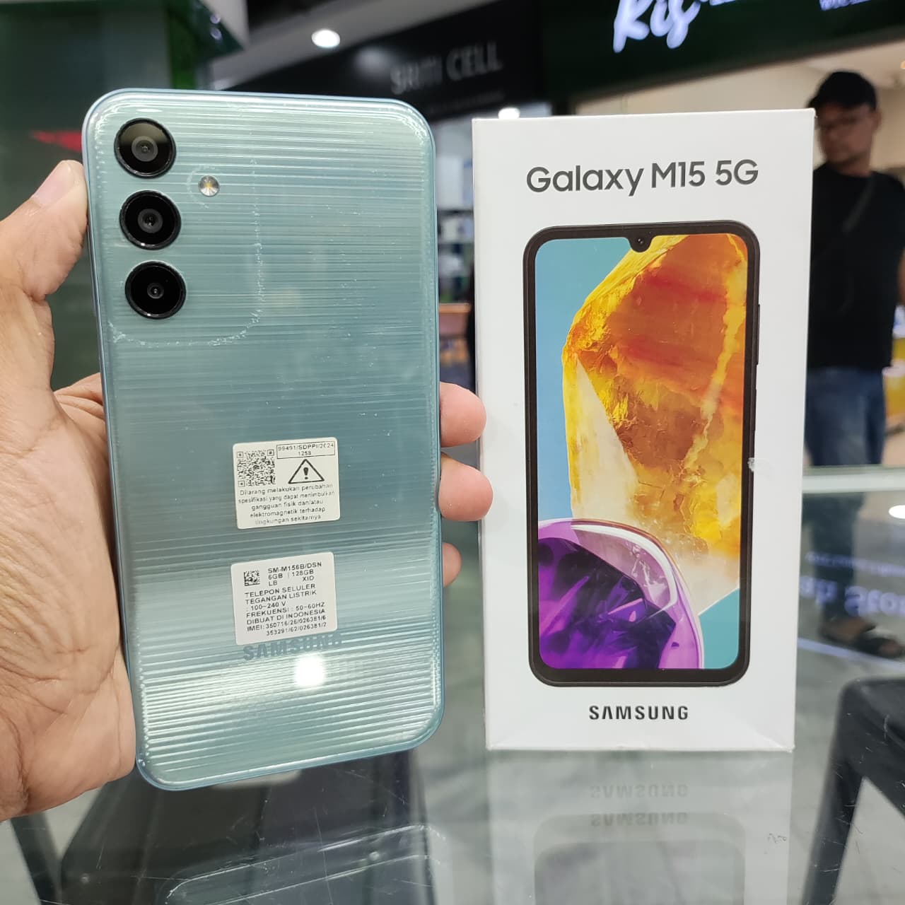 Samsung M15 5g Ram 6Gb Rom 128Gb Used Original Harga 1,799,800 rupiah*Gratis Ongkir