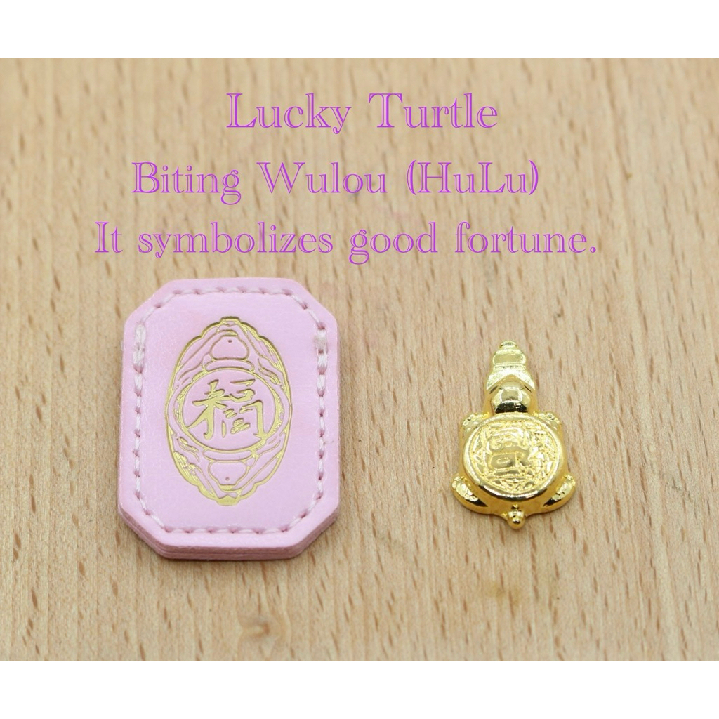 FEA Fengshui Lucky Turtle Wallet Charm Money-biting Turtle for Longevity Protection Financial Stability