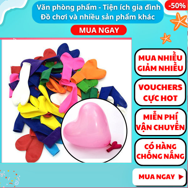 Túi 10 bong bóng trái tim nhiều màu cực đẹp ✓ bong bóng sinh nhật ✓ bong bóng trang trí đẹp ✓ bong bóng khổng lồ ✓ Nguyễn Thùy Store