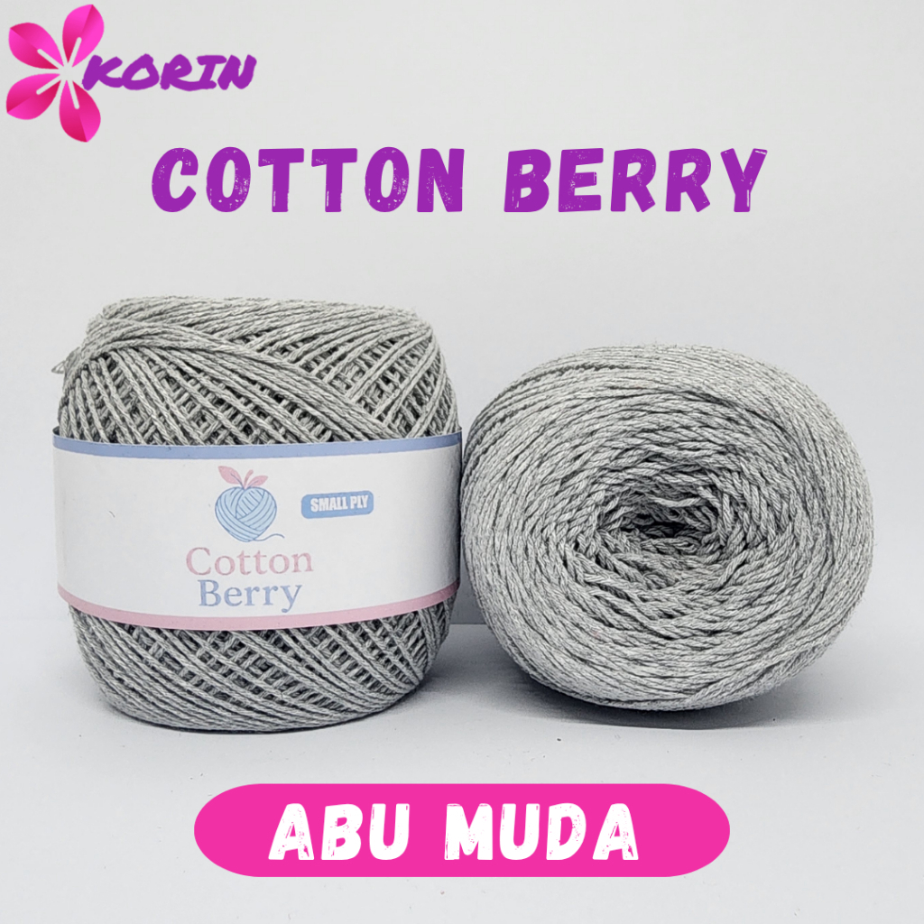 BENANG RAJUT COTTON BERRY KORIN / BENANG RAJUT 100GR / KATUN BALI