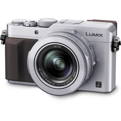 Panasonic Lumix DMC-LX100 Digital Camera (Silver) free(original battery DMW-BLG10E,16gb sd card)