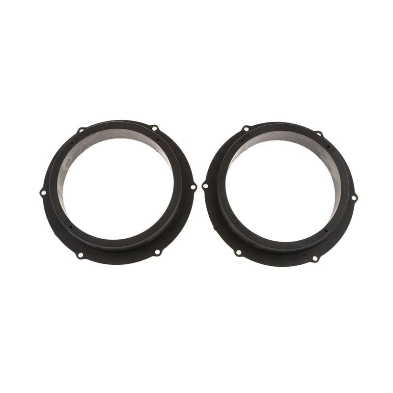 1 cặp 6.5inch Loa xe hơi miếng đệm Bộ chuyển đổi màu đen Khung Gắn Vòng sừng Gasket
